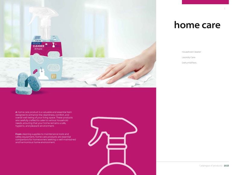 Ocean Star Home Care Product Catalog — cover.