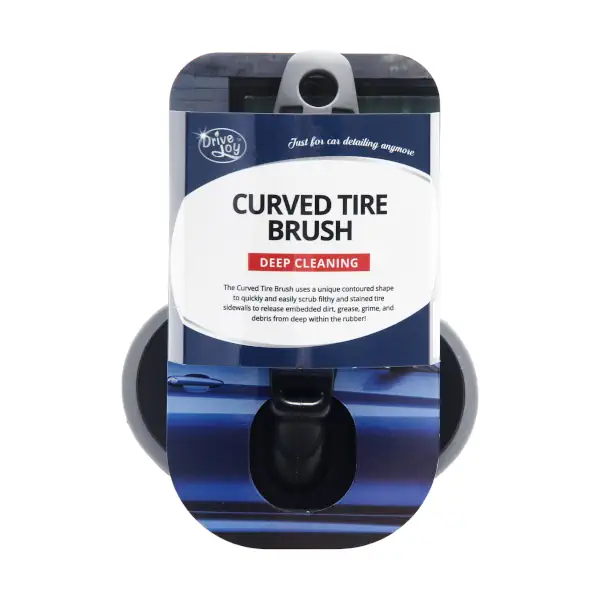 Curved Tire Brush for Car Detailing & Tire Shine -Ocean Star