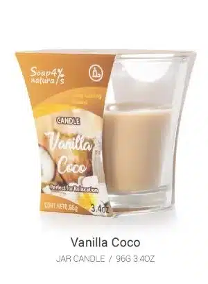 Jar Scented Candle Product Vanilla Coco